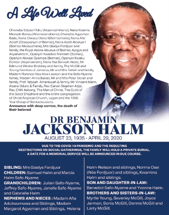 Dr Benjamin Jackson Halm