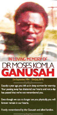 Dr Moses Komla Ganusah
