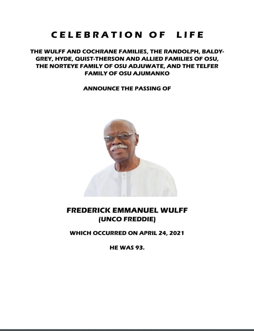 Frederick Emmanuel Wulff a.k.a Unco Freddie