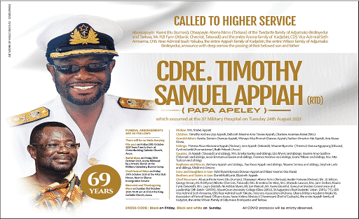 Cdre. Timothy Samuel Appiah (Rtd.) a.k.a Papa Apeley