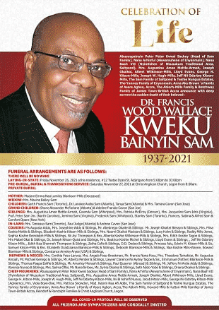 Dr. Francis Wood Wallace Kweku Bainyin Sam