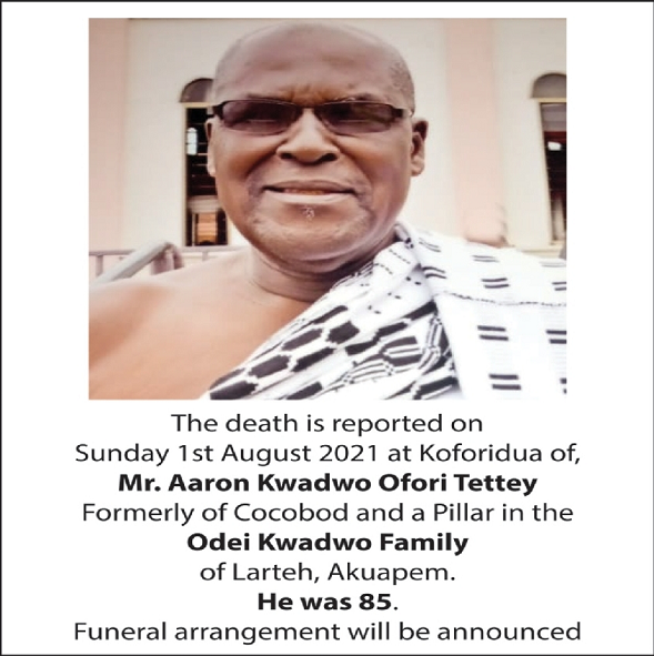 Mr. Aaron Kwadwo  Ofori Tettey