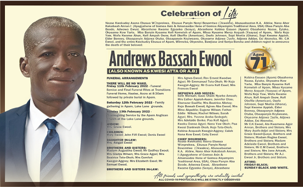 Andrews Bassah Ewool a.k.a Kwesi Atta/ A.B