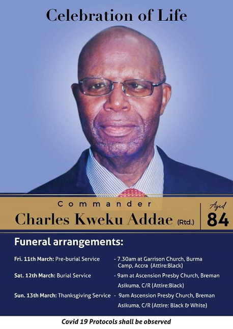 Commander Charles Kweku Addae (Rtd.)