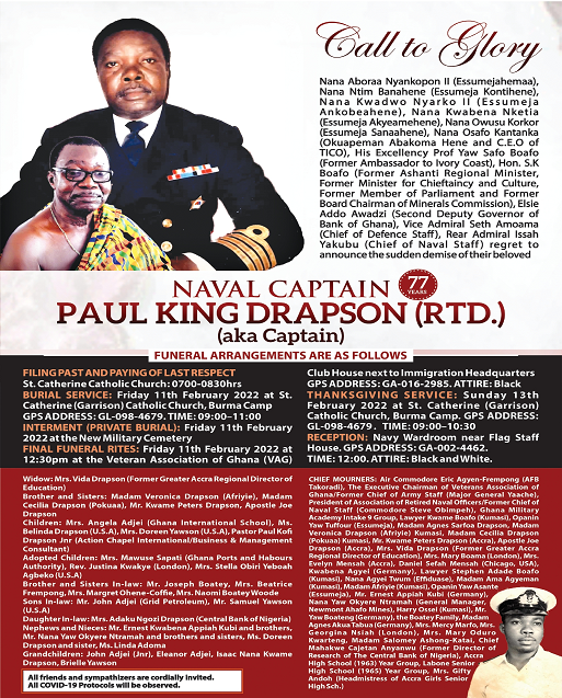 Naval Captain Paul King Drapson (Rtd.) a.k.a Captain