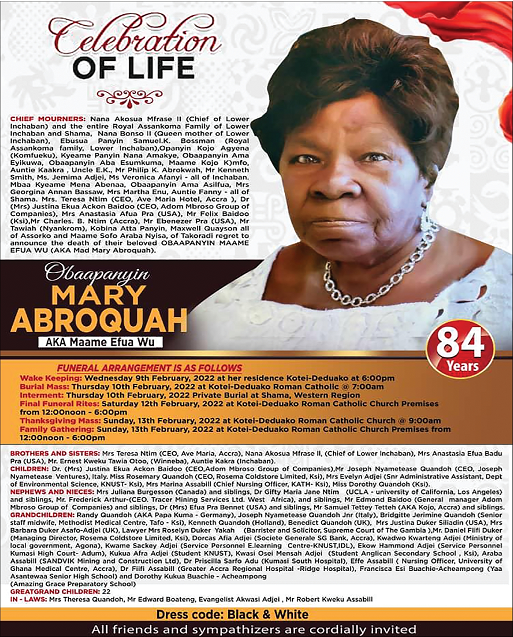 Obaapanyin Mary Abroquah a.k.a Maame Efua Wu