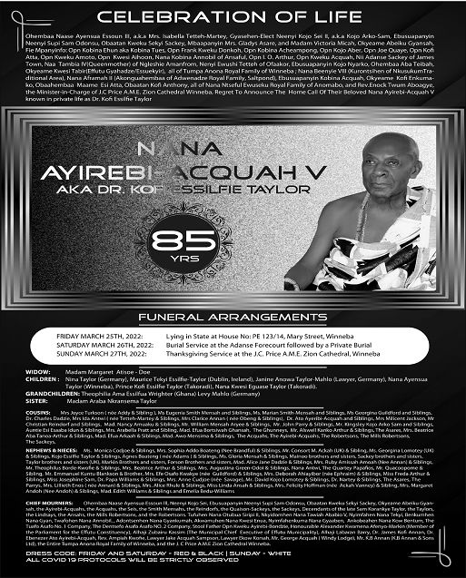 Nana Ayirebi-Acquah V a.k.a Dr. Kofi Essilfie Taylor