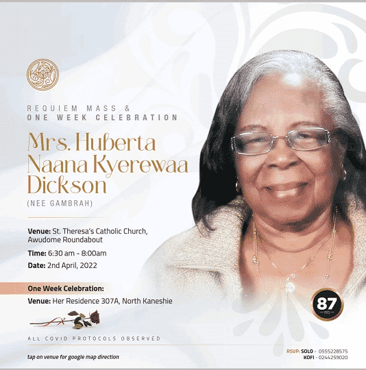 Mrs. Huberta Naana Kyerewaa Dickson