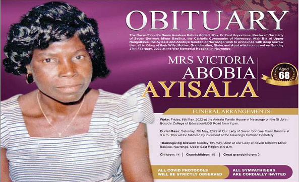 Mrs. Victoria Abobia Ayisala