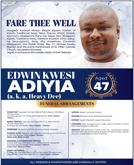 Edwin Kwesi Adiyia a.k.a Heavy Dee