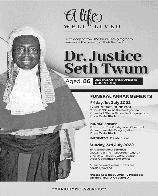 Dr. Justice Seth Twum