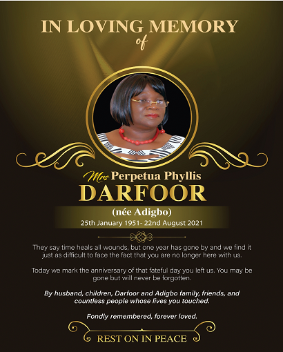 Mrs Perpetua Phyllis Darfoor