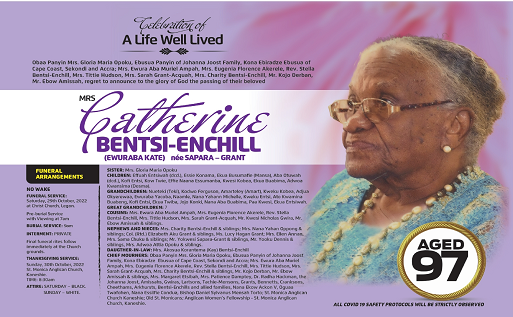Mrs Catherine Bentsi-Enchill a.k.a. Ewuraba Kate