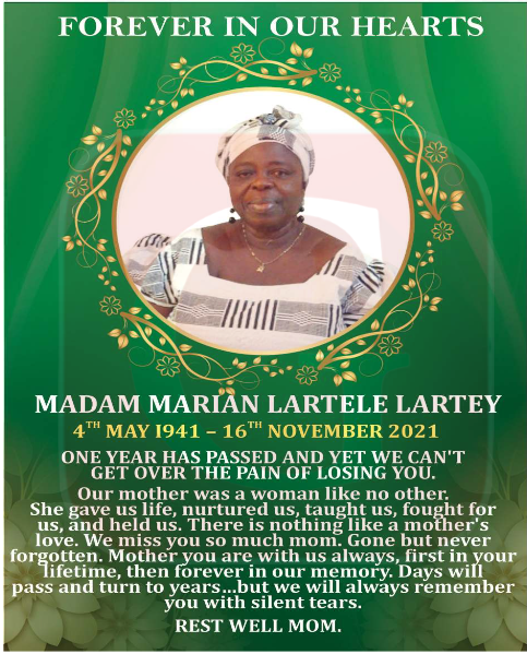Madam Marian Lartele Lartey
