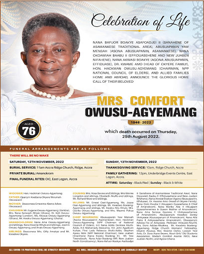 Mrs Comfort Owusu-Agyemang