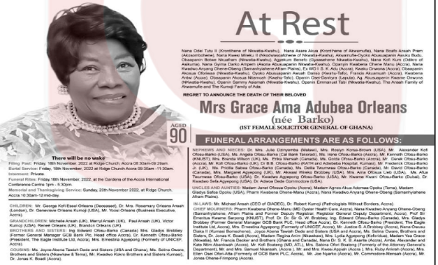 Mrs Grace Ama Adubea Orleans