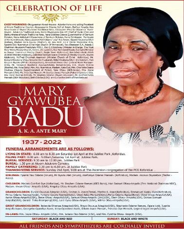 Mary Gyawubea Badu a.k.a. Ante Mary
