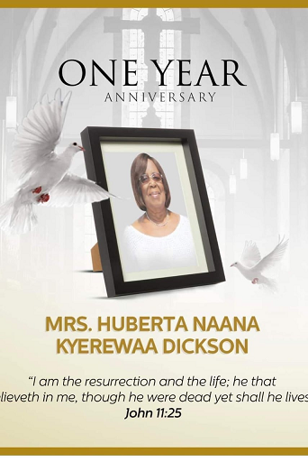 Mrs. Huberta Naana Kyerewaa Dickson a.k.a Auntie Naana