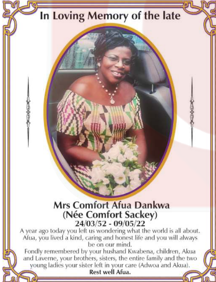 Mrs Comfort Afua Dankwa