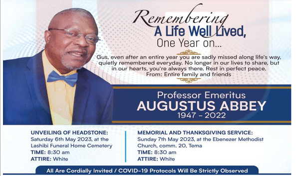 Professor Emeritus Augustus Abbey