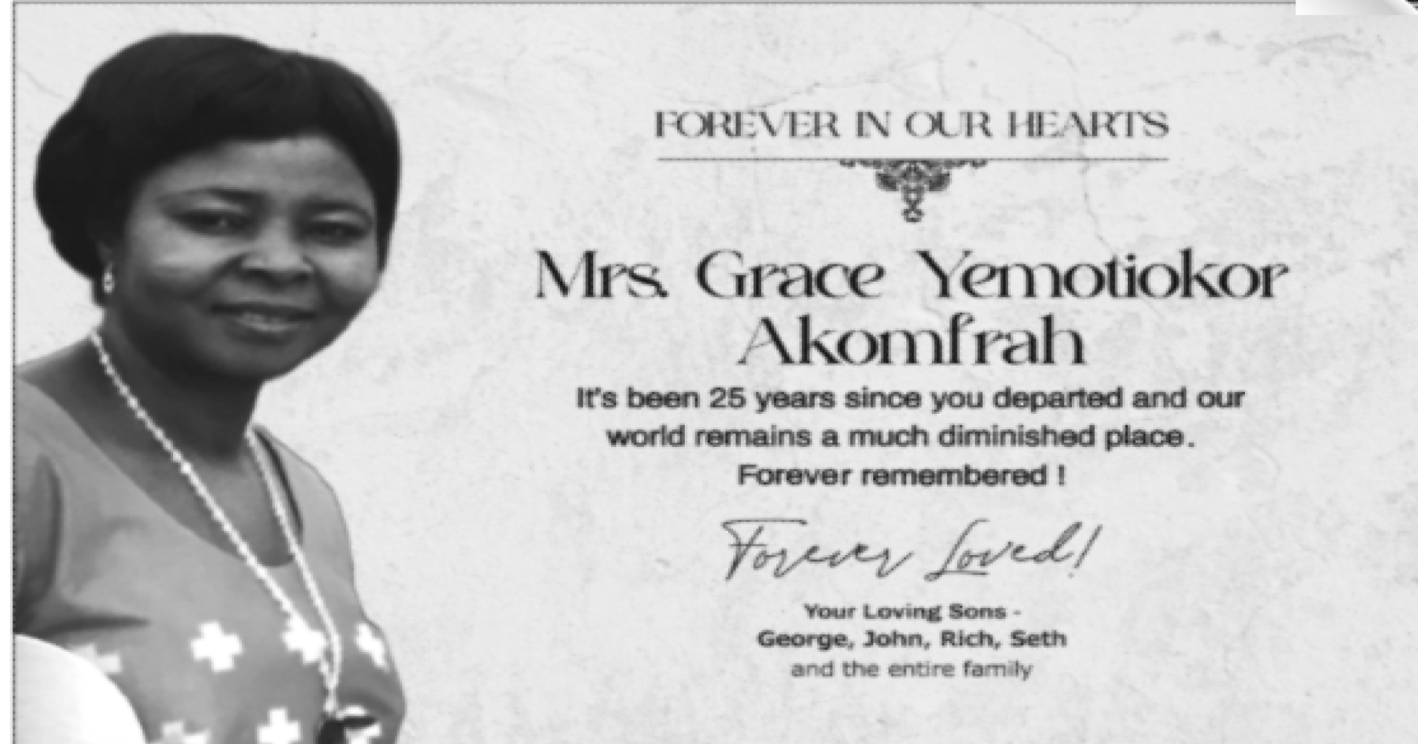 Mrs. Grace Yemotiokor Akomfrah