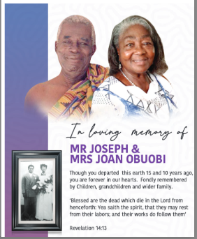 Mr. Joseph & Mrs. Joan Obuobi