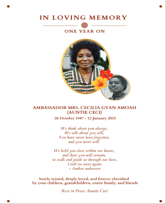 Ambassador Mrs. Cecilia Gyan Amoah