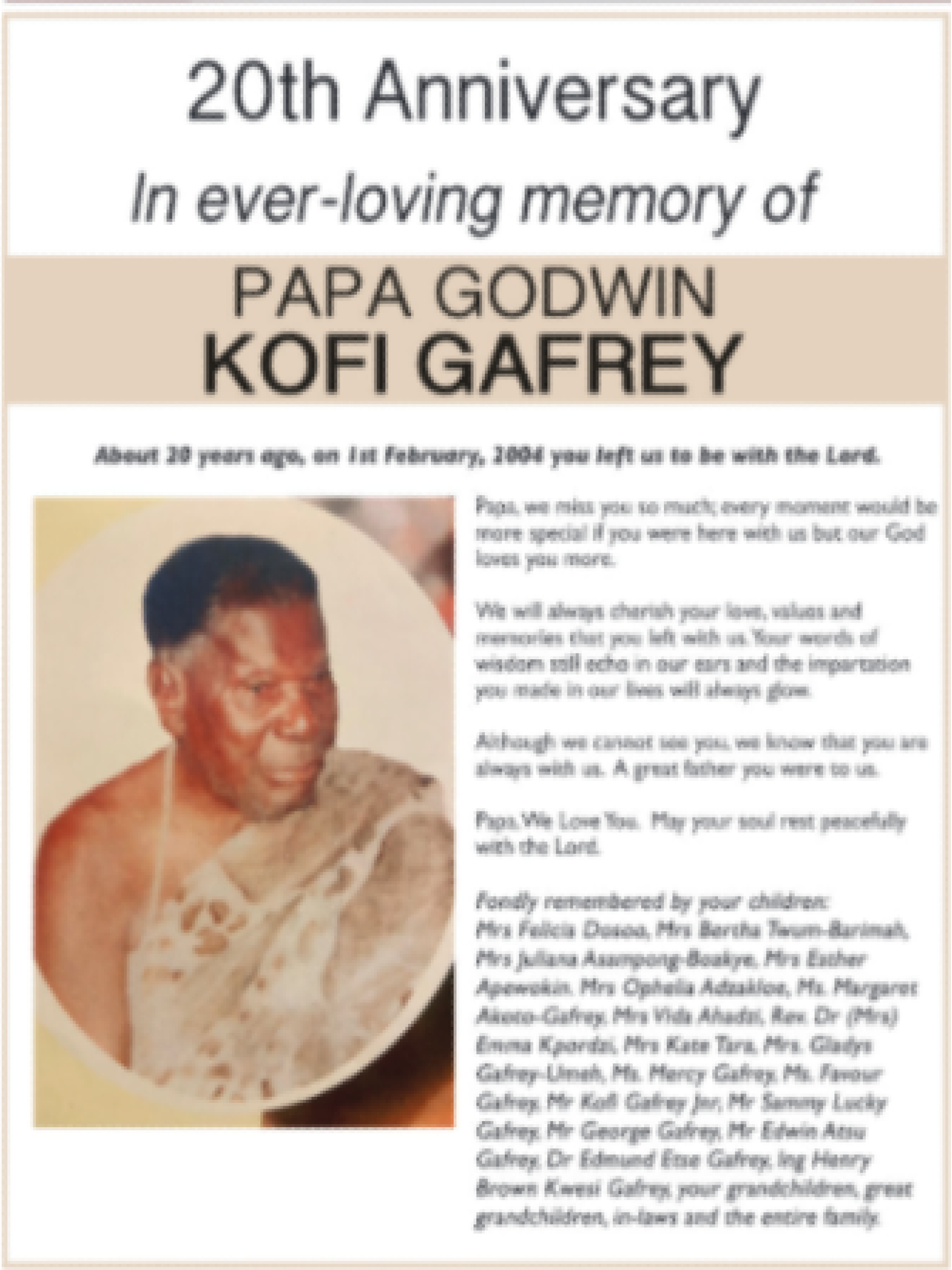 Papa Godwin Kofi Gafrey