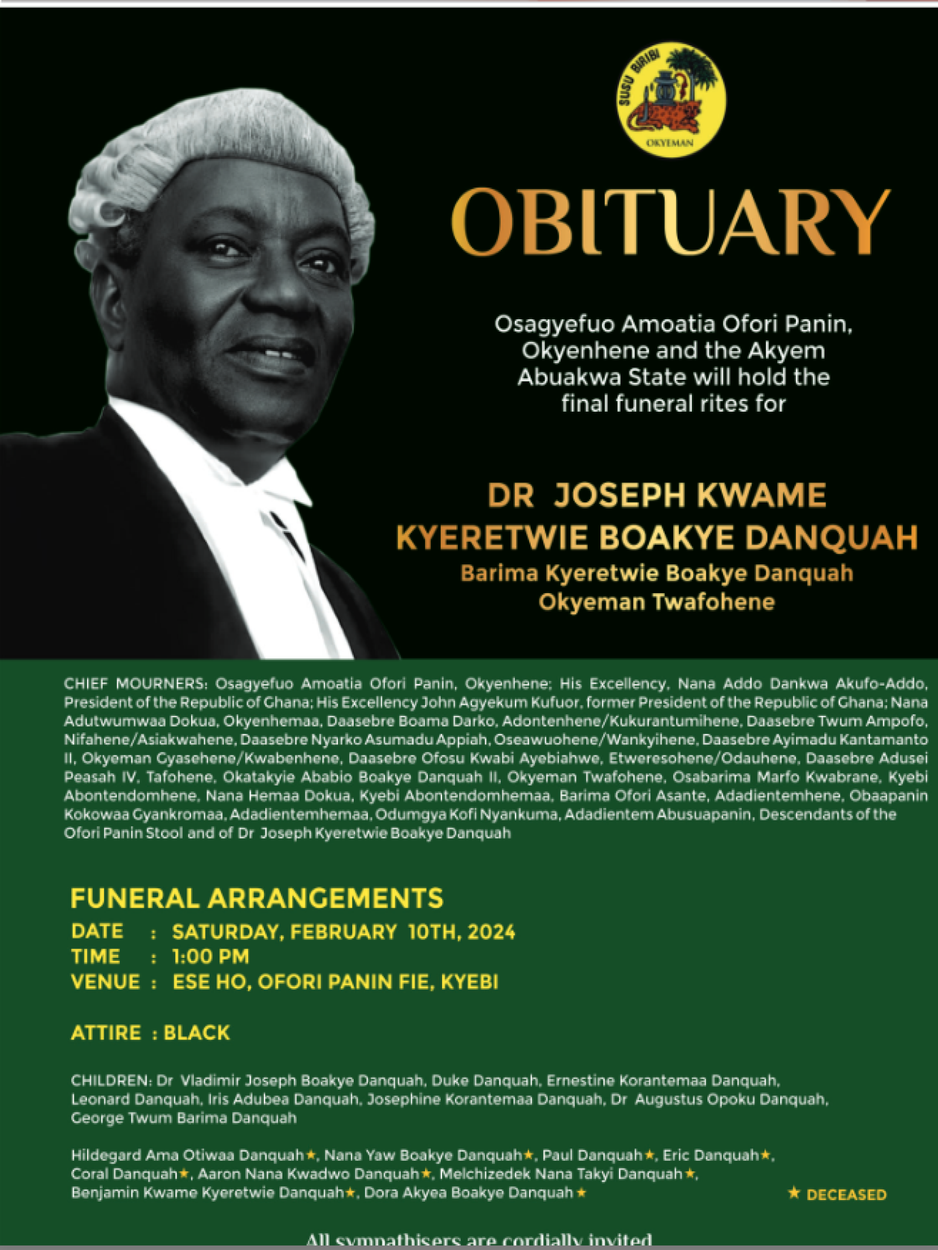 Dr. Joseph Kwame Kyeretwie Boakye Danquah