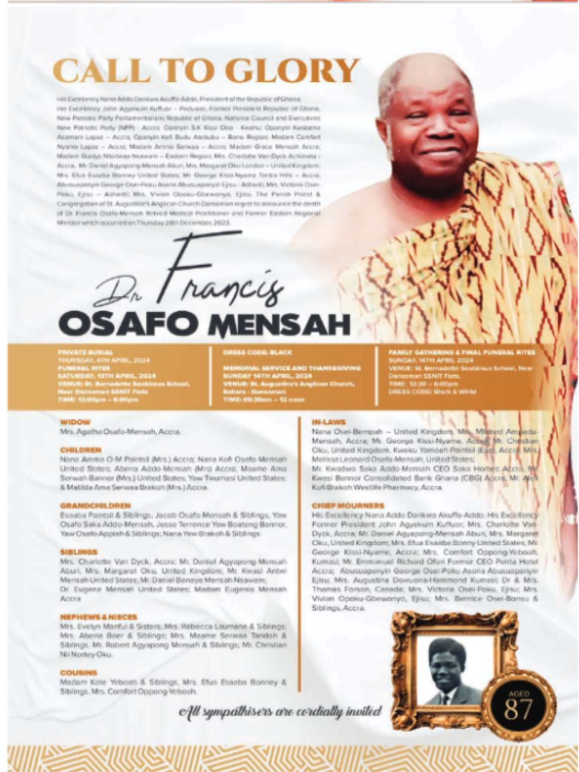 Dr. Francis Osafo Mensah | R.I.P Ghana